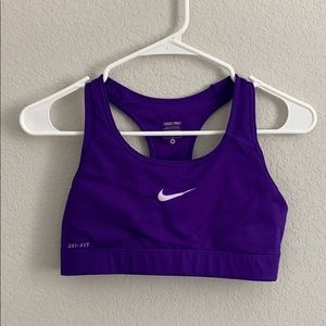 Purple Nike Pro Sports Bra - Medium